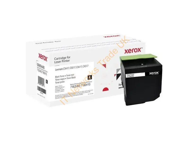 006R04490 - Xerox 006R04490 Toner-kit black, 6K pages (replaces Lexmark 71B0H10 71B2HK0) for Lexmark CS 417/517