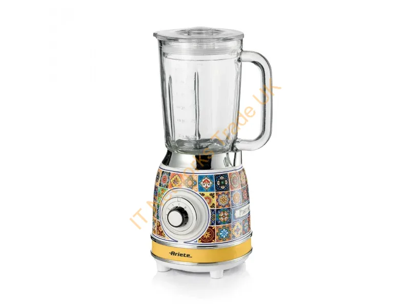 00C05830PAR0 - Ariete 583 Positano blender with 1.5 litre glass jug, 4 stainless steel blades, 4 speeds + pulse,1000 Watt