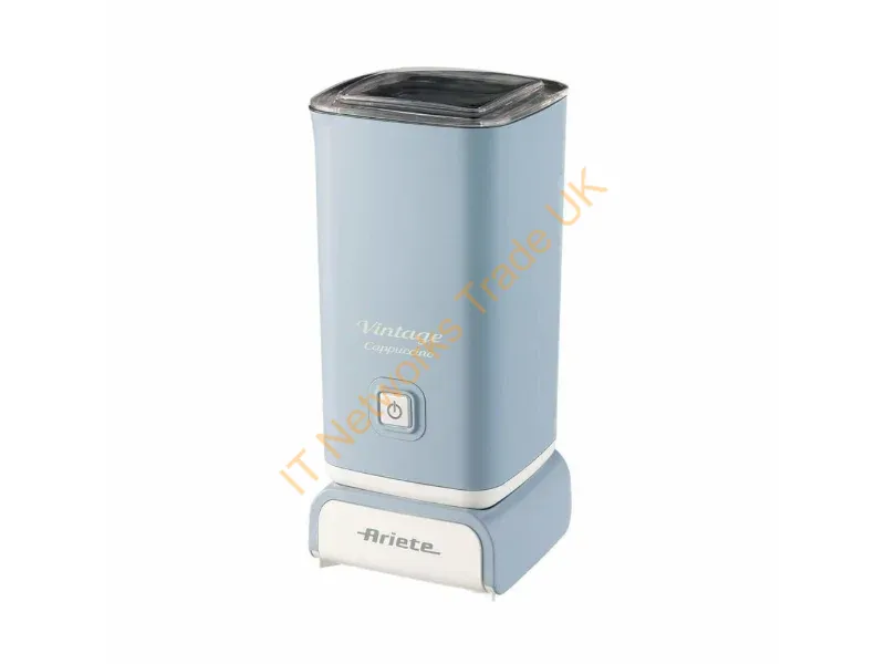00C287805AR0 - Ariete 2878 Vintage Milk Frother for Cappuccino, Tea, Hot and Cold Chocolate, Instant Drinks, 500 Watts, Pastel Light Blue Colour