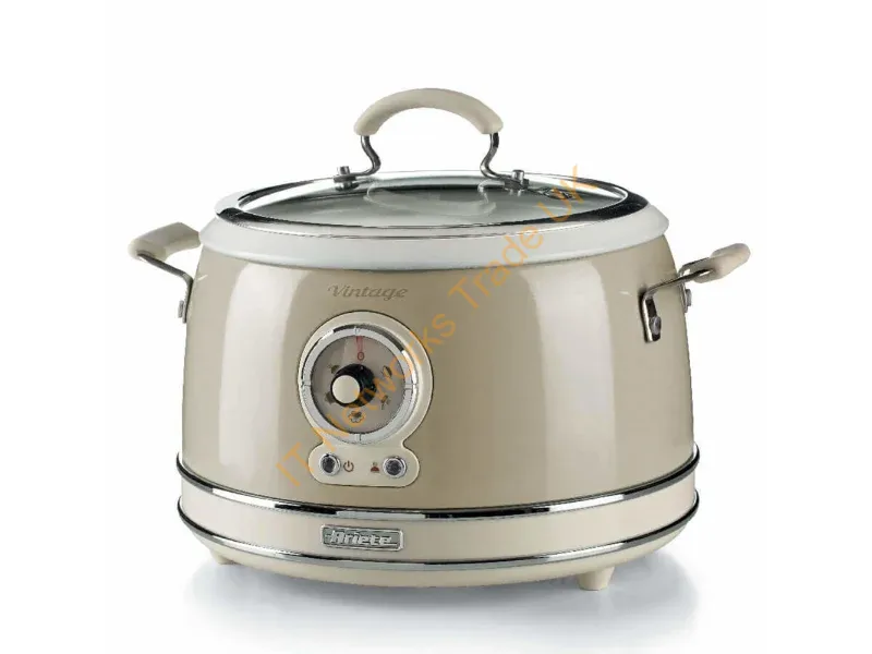 00C290403AR0 - Ariete 2904 Rice Cooker Electric Rice Cooker with ceramic bowl Homemade Sushi Multicooker Vintage Line 3.5 L 650 W Beige