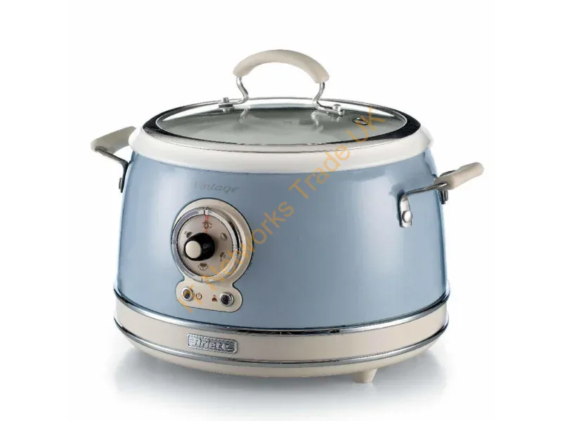 00C290405AR0 - Ariete 2904 Rice Cooker Electric Rice Cooker with ceramic bowl Homemade Sushi Multicooker Vintage Line 3.5 L 650 W Blue