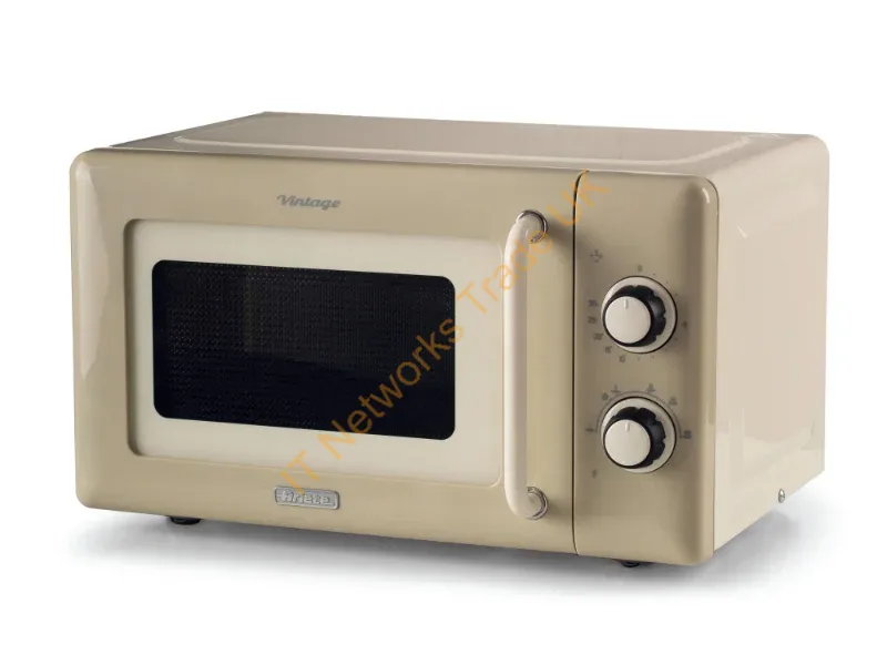 00C396003AR0 - Ariete Vintage Line 3960 Vintage Microwave oven, 800W, Capacity 20L, 3 functions, 5 cooking levels, Timer, Beige