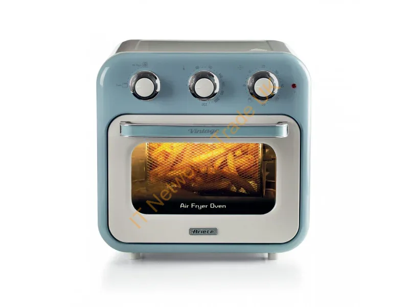00C463205AR0 - Ariete 4632 Air fryer and oven Vintage, 1400W, 2in1, Capacity 16L, Accessories included, Timer 60 minutes, Double glass, blue