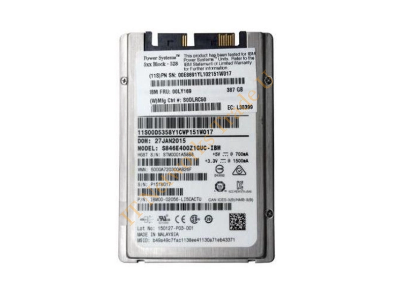 00E8691 IBM 387GB Enterprise Multi-Level Cell (eMLC) SAS 1.8-inch Solid State Drive SSD Storage