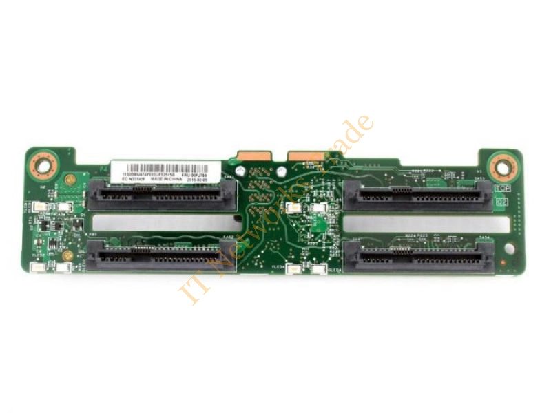 00FJ755 Lenovo 2.5-inch 4 Bay Hard Drive Backplane Board for Server System X3550 M5 Server Accessory