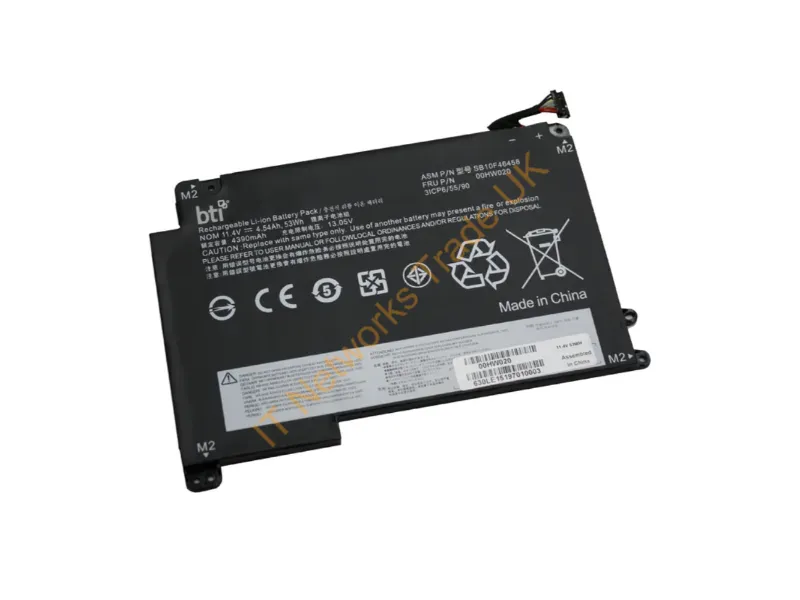 00HW020-BTI - Bti 00Hw020- Industrial Rechargeable Battery Lithium-Ion (Li-Ion) 4650 Mah 11.4 V