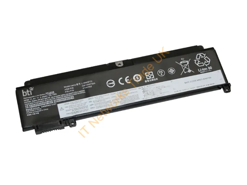 00HW044-BTI - Bti 00Hw044- Industrial Rechargeable Battery Lithium-Ion (Li-Ion) 3735 Mah 11.4 V