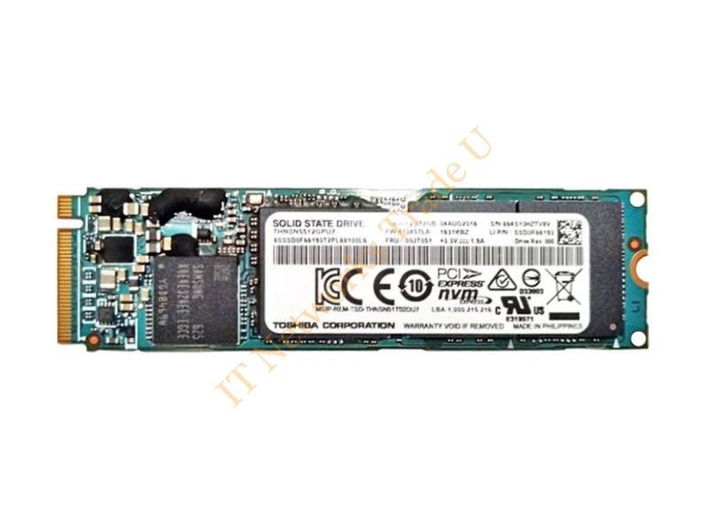 00JT051 Lenovo 512GB Multi-Level Cell (MLC) PCI Express 3.0 x4 NVMe M.2 2280 Solid State Drive SSD Storage
