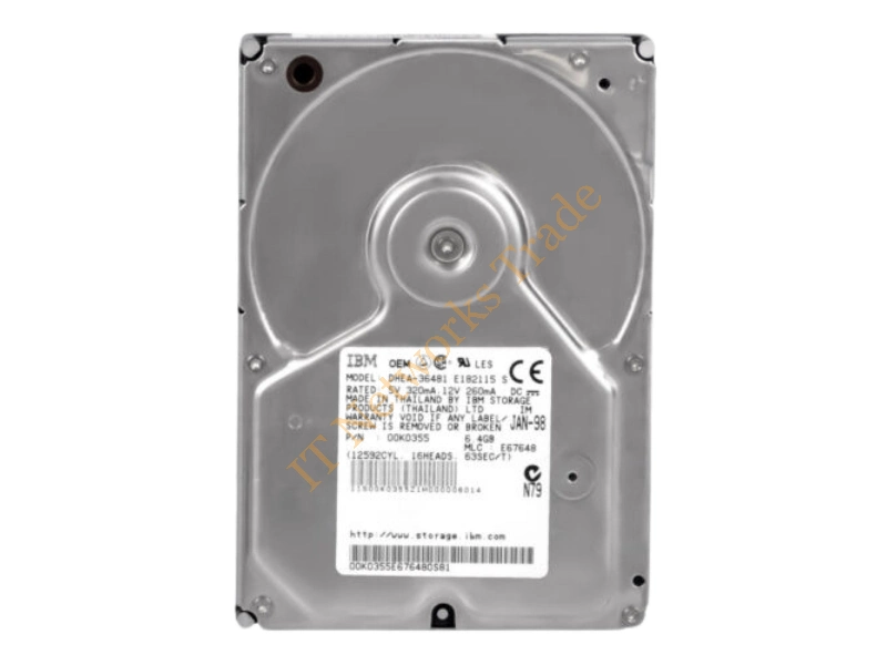 00K0356 IBM 6GB 5400RPM ATA-33 3.5-inch Desktop Hard Disk Drive Internal HDD