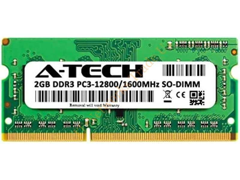 00L9580 IBM 2GB DDR3-1600MHz PC3-12800 non-ECC Unbuffered CL11 204-Pin SoDimm Dual Rank Memory Module Laptop Memory