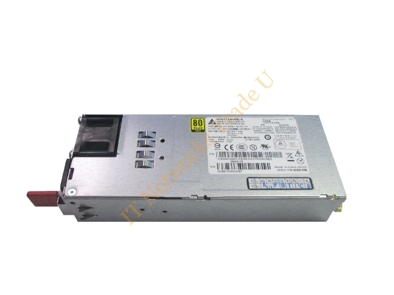 00LA903 Lenovo 800-Watts 80 Plus Gold Power Supply for ThinkServer RD430 / RD530 / RD630 / TD340
