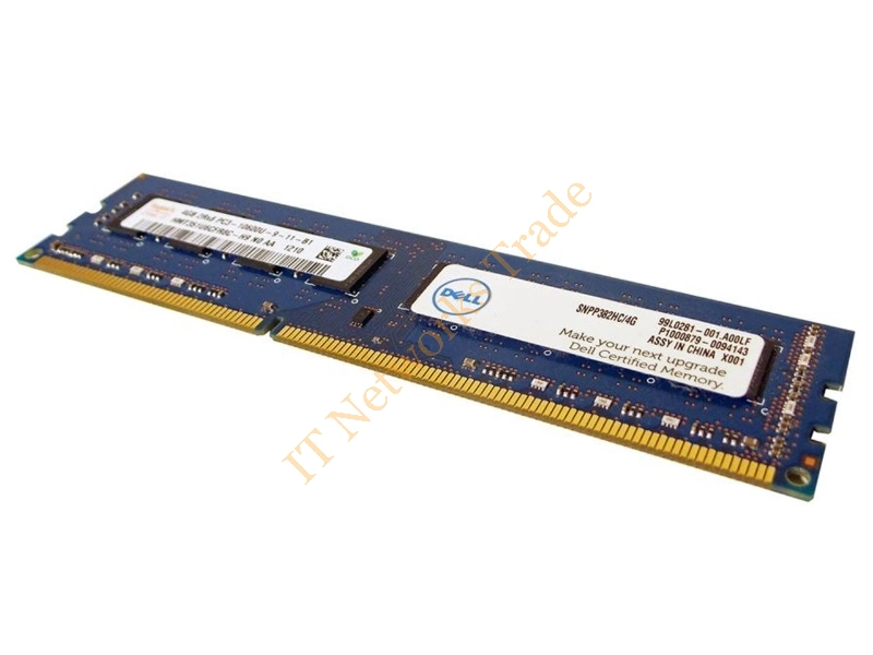 00TDWJ Dell 4GB DDR3-1600MHz PC3-12800 non-ECC Unbuffered CL11 240-Pin DIMM Dual Rank Memory Module Desktop Memory