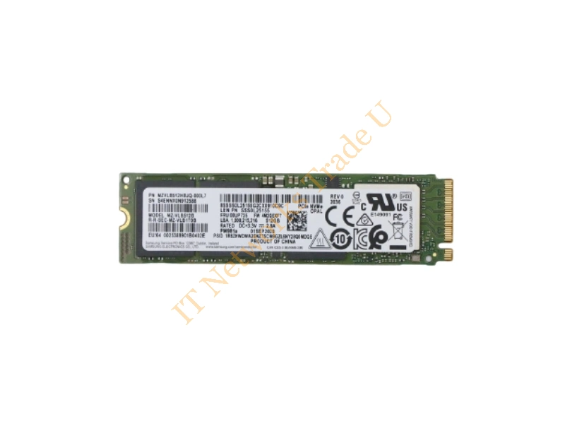 00UP435 Lenovo 512GB Triple-Level Cell (TLC) PCI Express 3.0 x4 NVMe M.2 2280 Solid State Drive SSD Storage