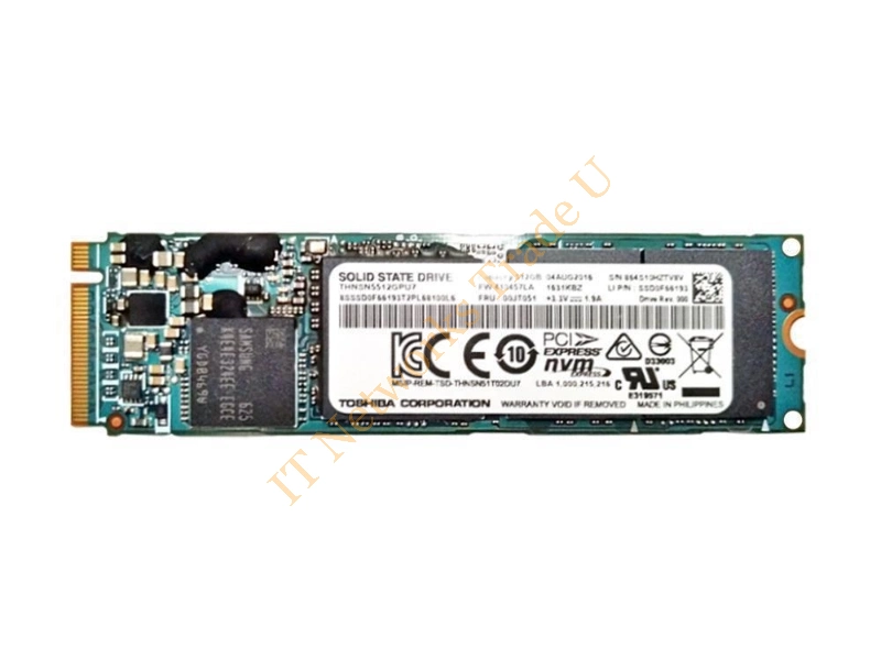 00UP471 Lenovo 512GB Triple-Level Cell (TLC) PCI Express 3.0 x4 NVMe M.2 2280 Solid State Drive SSD Storage
