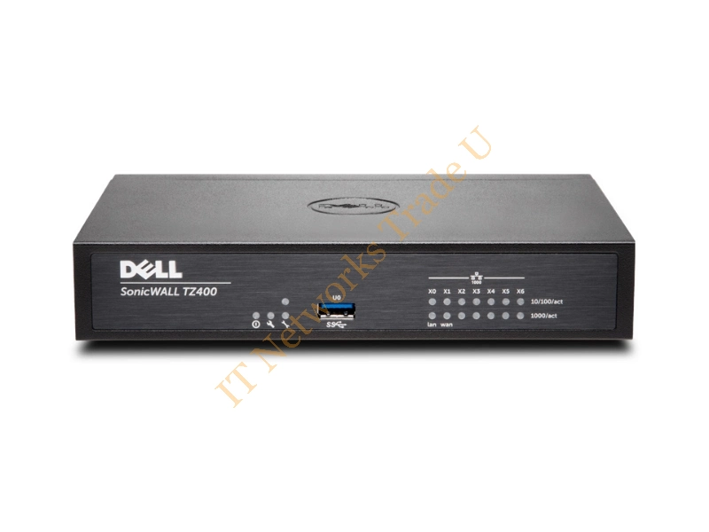 01-SSC-0504 - DELL SonicWALL TZ400 + TotalSecure UPG Plus 2Y 1300Mbit/s hardware firewall Networking