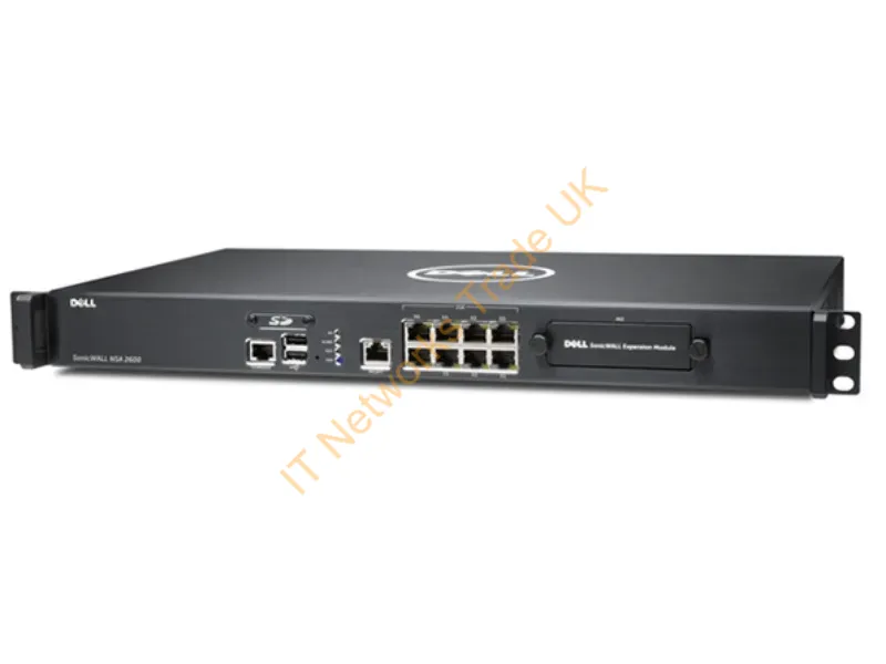 01-SSC-3861 SonicWall 8-Port Gigabit Ethernet Firewall Edition Security Appliance for NSA 2600 Rack-Mountable Networking Accessory