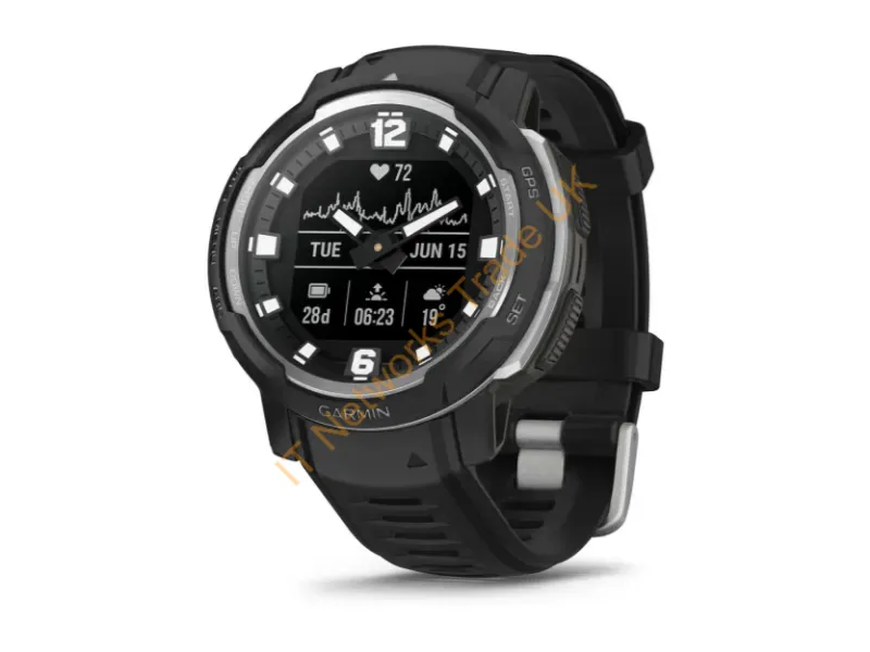 010-02730-03 - Garmin Instinct Crossover Standard Edition MIP 45 mm Black GPS (satellite)