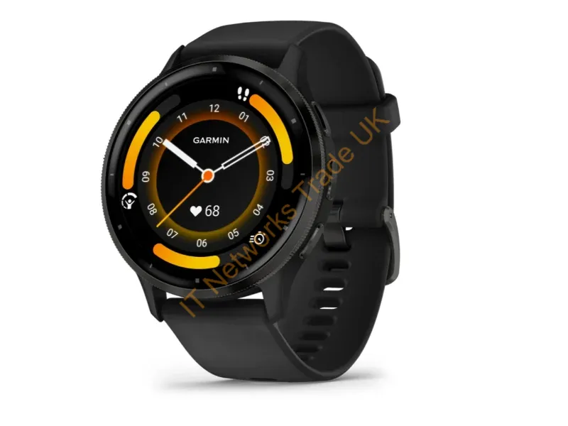 010-02784-01 - Garmin Venu 3 3.56 cm (1.4") AMOLED 45 mm Digital 454 x 454 pixels Touchscreen Black Wi-Fi GPS (satellite)