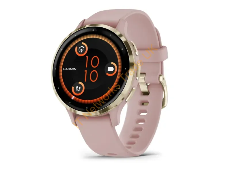 010-02785-03 - Garmin Venu 3S 3.05 cm (1.2") AMOLED 41 mm Digital 390 x 390 pixels Touchscreen Gold, Rose Wi-Fi GPS (satellite)