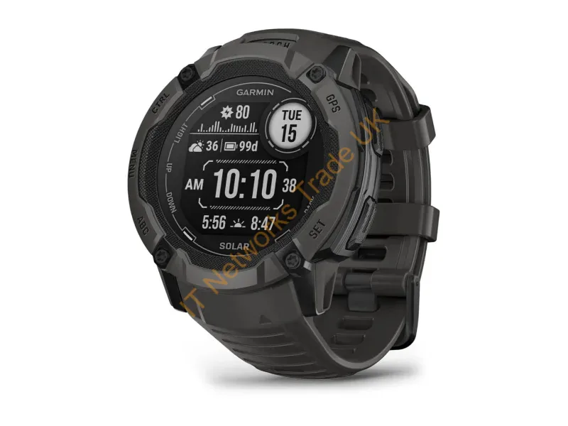 010-02805-00 - Garmin Instinct 2X Solar 2.79 cm (1.1") MIP 50 mm Digital 176 x 176 pixels Touchscreen Graphite GPS (satellite)