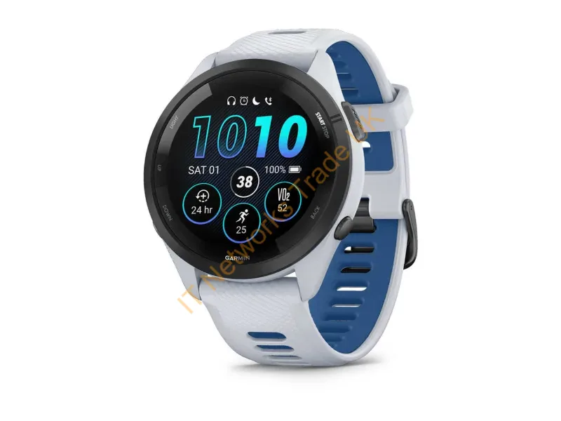 010-02810-11 - Garmin Forerunner 265 3.3 cm (1.3") AMOLED 46 mm Digital 416 x 416 pixels Touchscreen Black, White Wi-Fi GPS (satellite)