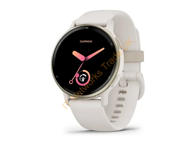 010-02862-11 - Garmin Vivoactive 5 3.05 cm (1.2") AMOLED 42 mm Digital 390 x 390 pixels Touchscreen White Wi-Fi GPS (satellite)
