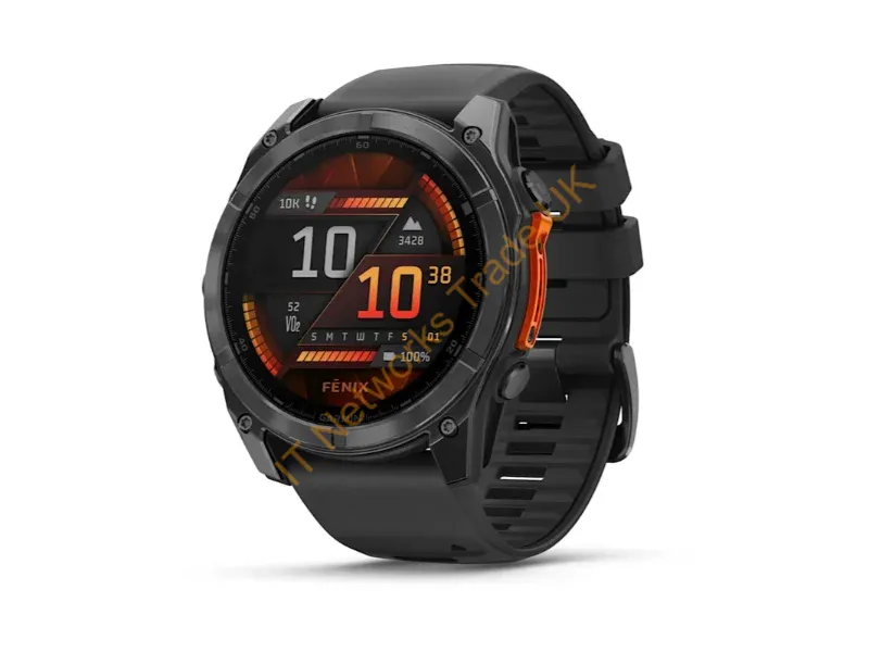 010-02905-00 - Garmin Fenix 8 3.56 cm (1.4") AMOLED 51 mm Digital 454 x 454 pixels Touchscreen Grey Wi-Fi GPS (satellite)