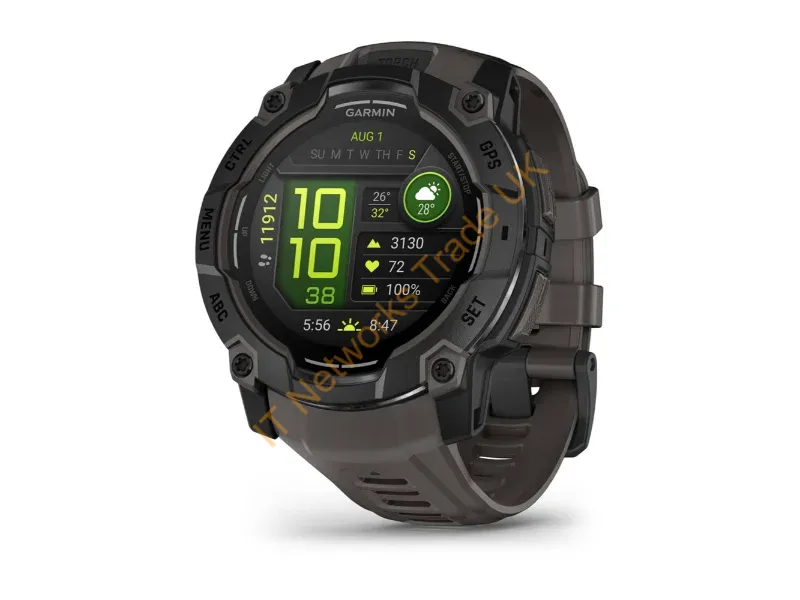 010-03020-00 - Garmin Instinct 3 AMOLED 3.3 cm (1.3") 50 mm Digital 416 x 416 pixels Touchscreen Black GPS (satellite)