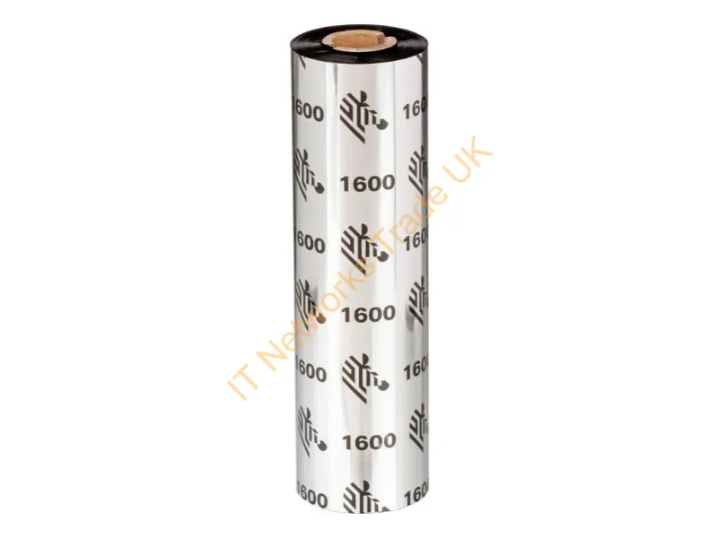 01600BK11045 - Zebra WAX RIBBON 110MM 1600 thermal ribbon Accessory