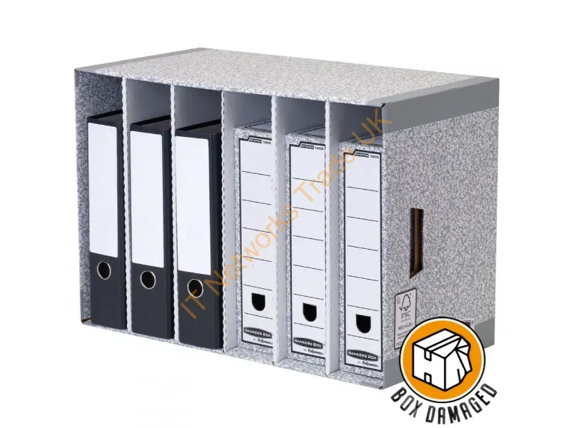01880BOXD - Bankers Box BOX DAMAGED FSC System File Store Module Pack of 5