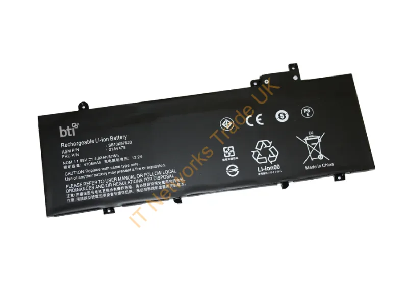 01AV479-BTI - Bti 01Av479- Industrial Rechargeable Battery Lithium-Ion (Li-Ion) 4947 Mah 11.52 V