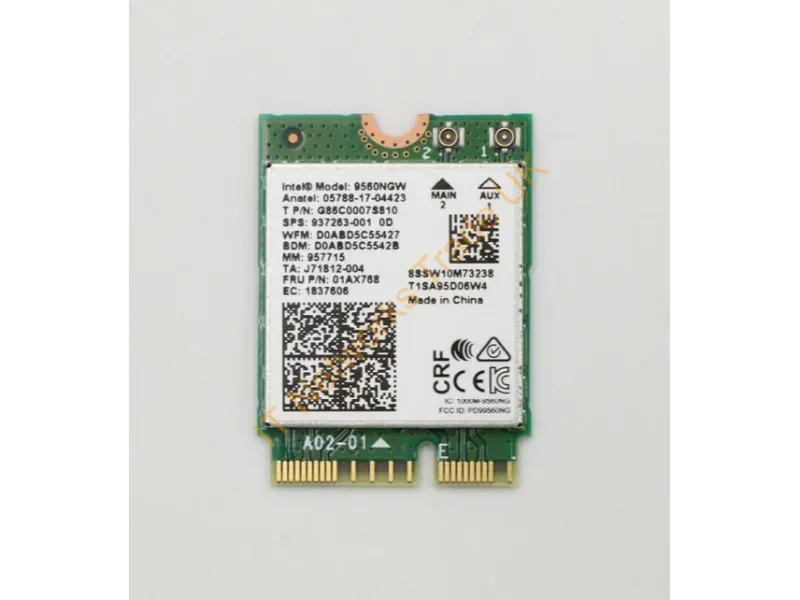01AX768 - Lenovo Wireless,Cmb,In,9560 Nv M2 +Bt5.0 Wlan Card