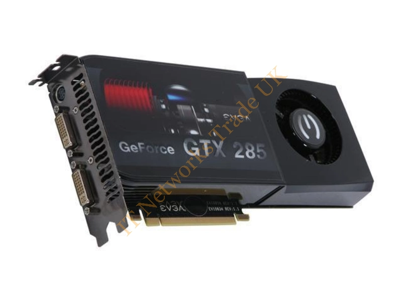 01G-P3-1180-D3 EVGA -GeForce GTX 285 1GB 512-Bit DDR3 PCI Express 2.0 x16 Dual DVI/ HDTV-Out/ HDCP Ready/ SLI Support Video Graphics Card