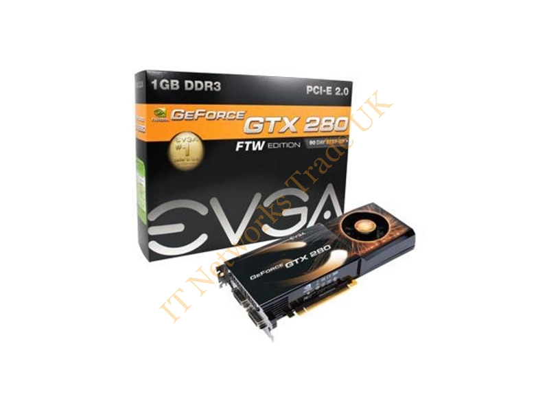 01G-P3-1280-RX EVGA -GeForce GTX 280 1GB 512-Bit GDDR3 PCI Express 2.0 x16 Dual DVI/ S-video Out/ HDMI Video Graphics Card