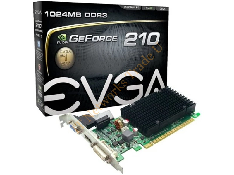 01G-P3-1313 EVGA -GeForce 210 1GB 64-Bit DDR3 PCI Express 2.0 DVI-I/ HDMI/ VGA Video Graphics Card