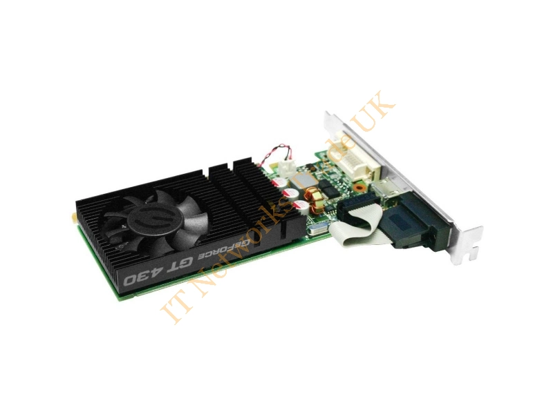 01G-P3-1433-AR EVGA -GeForce GT 430 1GB 128-Bit DDR3 PCI Express 2.0 x16 DMD Connector/ HDCP Ready/ Low Profile Video Graphics Card