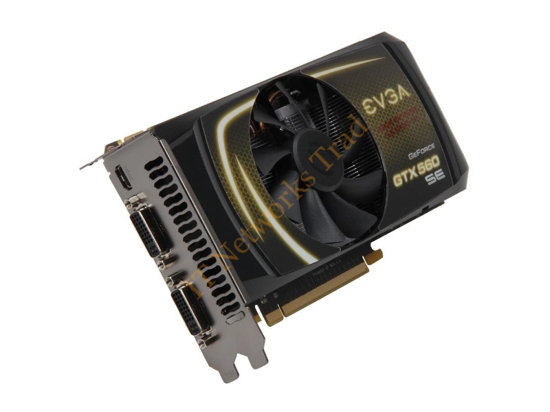 01G-P3-1464-LA EVGA -GeForce GTX 560 SE 1GB 192-Bit GDDR5 PCI Express 2.0 x16 HDCP Ready SLI Support Mini-HDMI/ Dual DVI Video Graphics Card