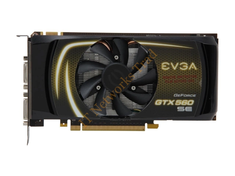 01GP31464A1 EVGA -GeForce GTX 560 SE 1GB 192-Bit GDDR5 PCI Express 2.0 x16 HDCP Ready SLI Support Mini-HDMI/ Dual DVI Video Graphics Card