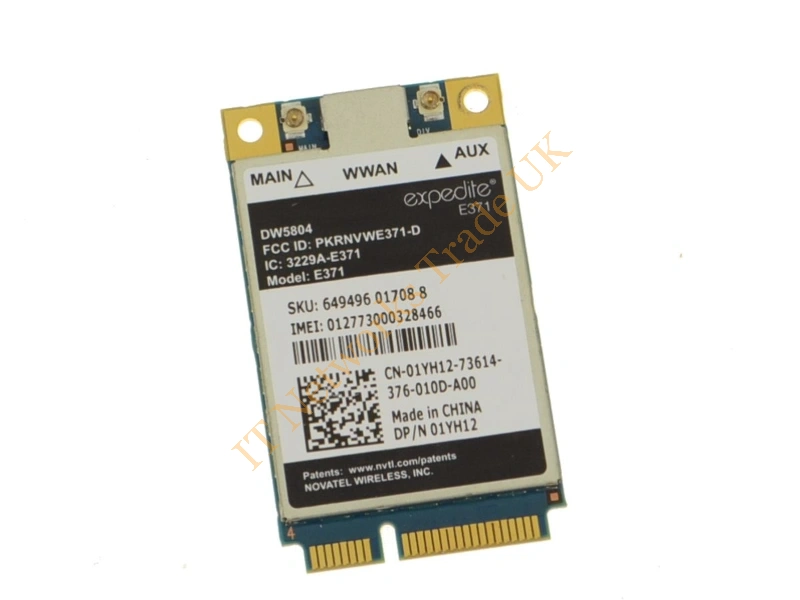 01YH12 Dell Latitude E6430 ATG Cellular Card Networking Accessory