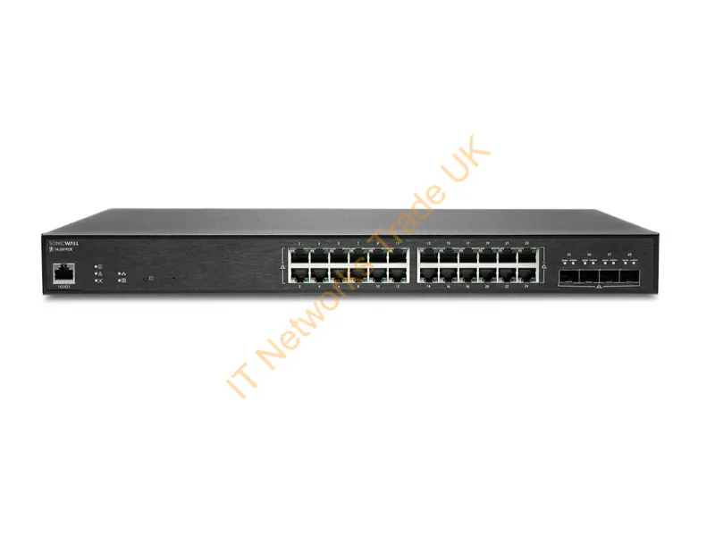 02-SSC-8376 - Sonicwall Sws14-24Fpoe Managed L2 Gigabit Ethernet (10/100/1000) Power Over Ethernet (Poe) 1U Black