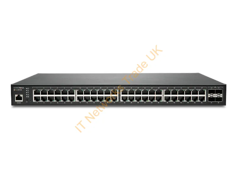 02-SSC-8382 - Sonicwall Sws14-48Fpoe Managed L2 Gigabit Ethernet (10/100/1000) Power Over Ethernet (Poe) 1U Black