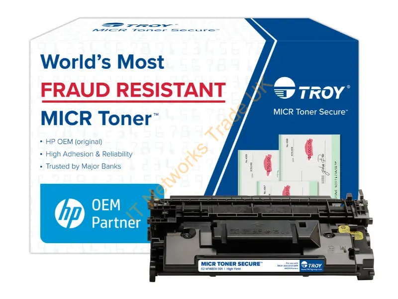 02-W1480X-001 - Troy High Yield Secure Micr Toner Cartridge (9500 Yield)
