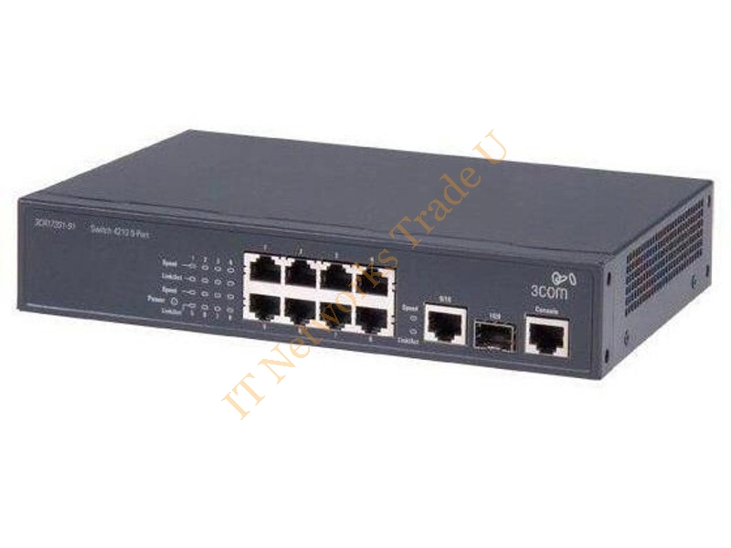 0235A15F 3Com S3100-8C-SI Ethernet Switch 1 x Expansion Slot 8 x 10/100Base-TX LAN Network Switch