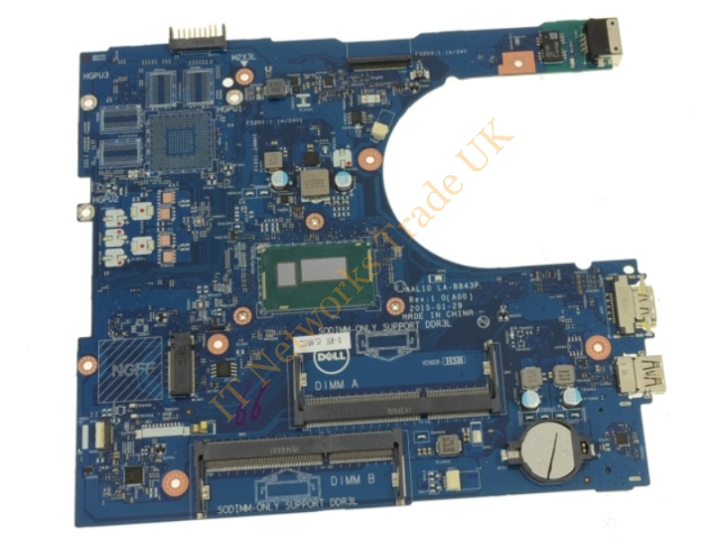 027C5F Dell System Board for Core I3 1.7GHz (i3-4005u) W/cpu Desktop Motherboard