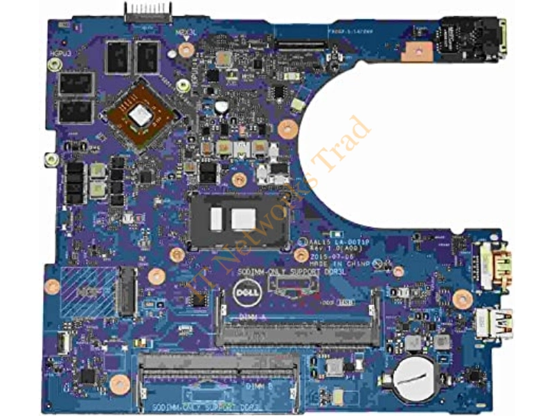 027G19 Dell System Board with Intel I3-6100U 2.30GHz CPU for Inspiron 15 5559 Laptop Laptop Motherboard