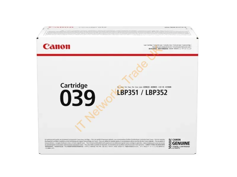 Canon 0287C001 (039) Toner black, 11K pages Accessory