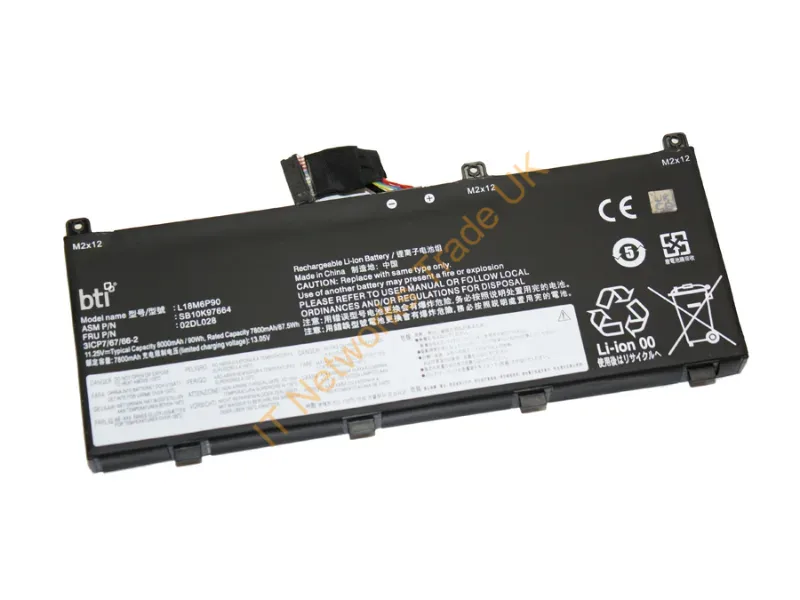 02DL028-BTI - Bti 02Dl028- Industrial Rechargeable Battery Lithium-Ion (Li-Ion) 8000 Mah 11.25 V