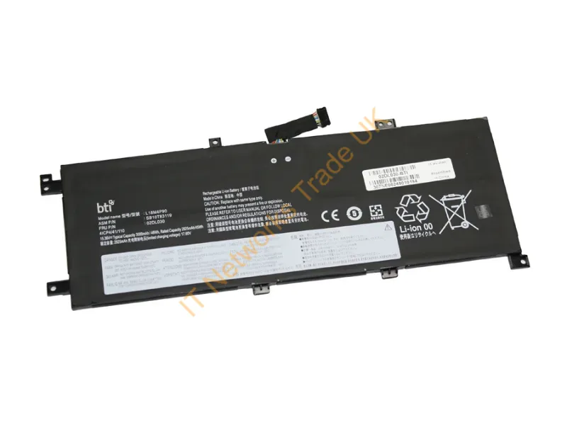 02DL030-BTI - Bti 02Dl030- Industrial Rechargeable Battery Lithium-Ion (Li-Ion) 2990 Mah 15.36 V