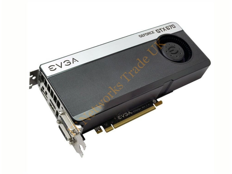 02G-P4-2670-B1 EVGA -GeForce GTX 670 2GB DDR5 256-Bit PCI Express 3.0 x16 DVI-I/ DVI-D/ HDMI/ Display-Port/ SLI Support Video Graphics Card