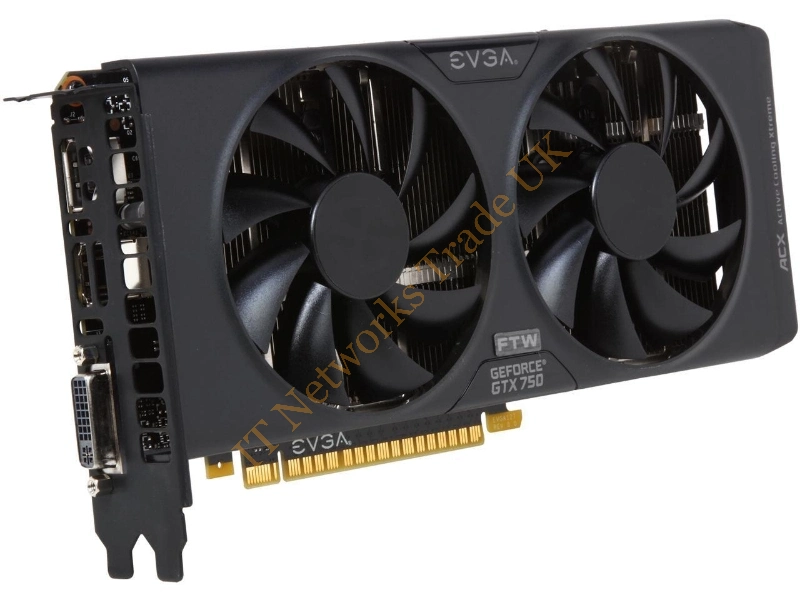02G-P4-2758-AR EVGA -GeForce GTX 750 FTW 2GB GDDR5 PCI Express DVI/ HDMI/ DisplayPort Video Graphics Card